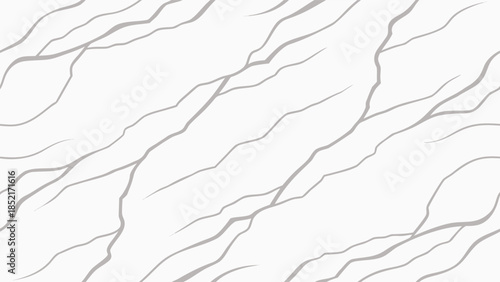 Cracked white marble texture background with abstract grey veins in diagonal pattern and natural stone surface for luxury design elements