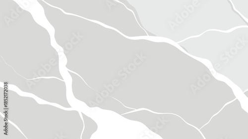 Abstract grey stone crack pattern, white fractured surface, geometric rock texture background, natural geology design element