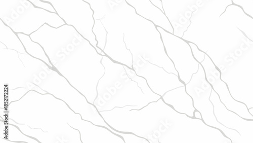 Abstract marble like texture, thin grey veins crossing bright white surface, elegant natural stone background, minimalist design, sophisticated art element