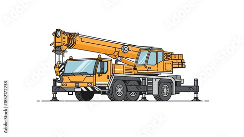 Industrial Mobile Crane for Heavy Lifting and Construction Projects
