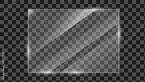 Premium Realistic 3D Mirror Reflection and Soft Shadow Effect Vector Graphic with Glossy Glass Surface for Modern Product Presentation and Creative Branding Design