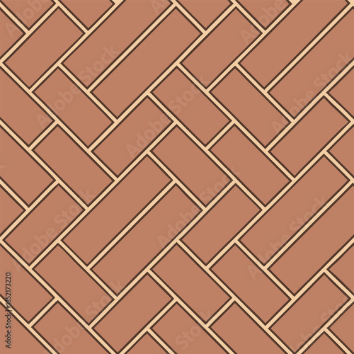 Herringbone brick pattern seamless texture background for paving design and architectural surface decoration