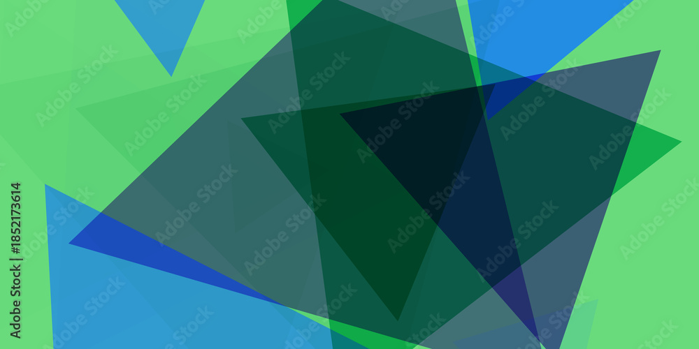 Fototapeta premium Vibrant Geometric Abstraction in Cool Tones