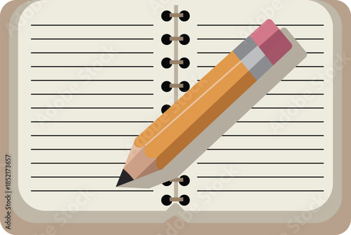 notebook + pencil resolution icon