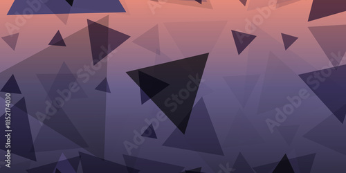 Abstract Geometric Triangle Pattern with Gradient Background