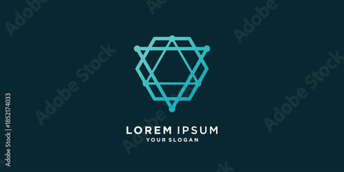 Geometry logo abstract with creative style Premium Vector part 2