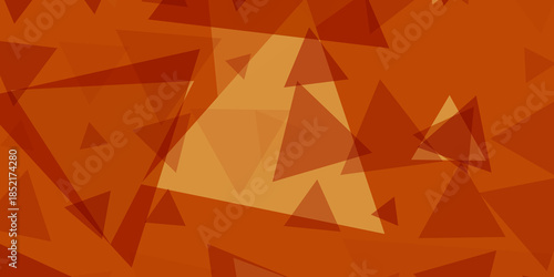 Geometric Abstract Background in Warm Autumn Tones
