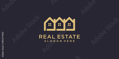 House logo with modern minimalist concept Premium Vector part 2