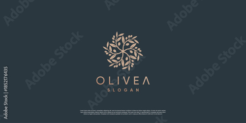 Olive logo template with creative element style Premium Vector part 2