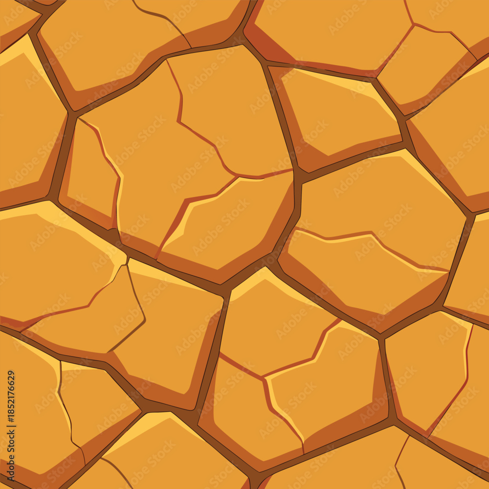 Obraz premium orange stone texture seamless pattern background, vector illustration, graphic design, textured surface, architectural element, modern design, unique pattern