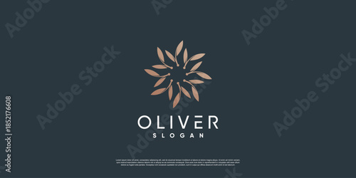 Olive logo template with creative element style Premium Vector part 10