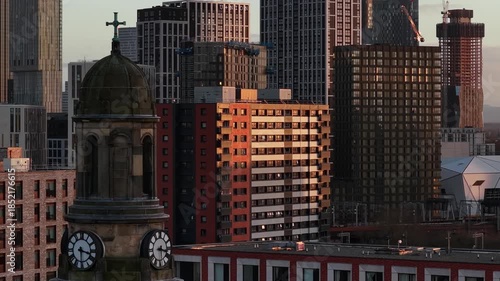 Aerial Views of The Urban City