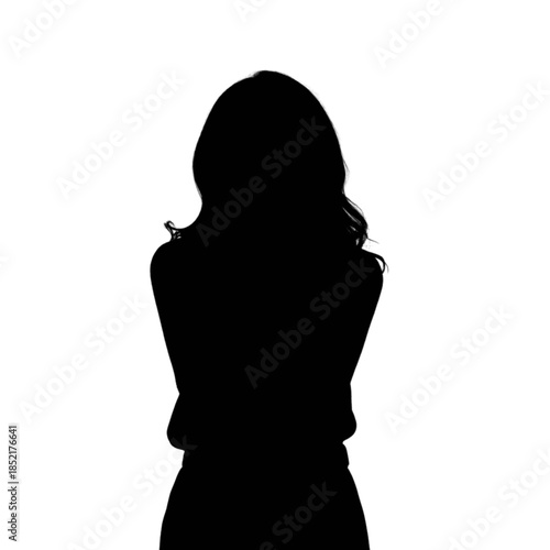 Smiling businesswoman offering bouquet of pink roses to viewer.