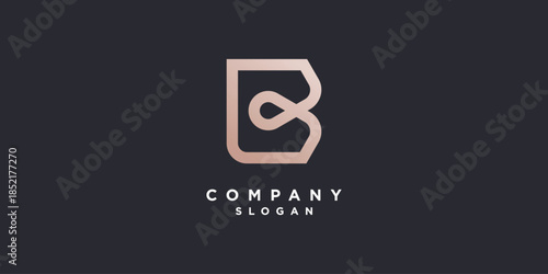 Letter B logo with modern creative style Premium Vector part 11