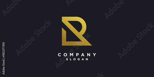 Letter R logo with modern unique style Premium Vector part 4