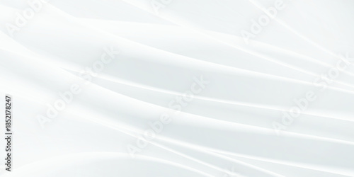 Smooth White Silk Waves as Background