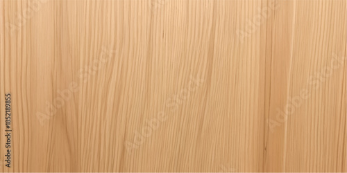 A seamless brown oak wood grain pattern vector illustration features a natural timber plank texture with a realistic hardwood surface design for use as a rustic table or floor background backdrop