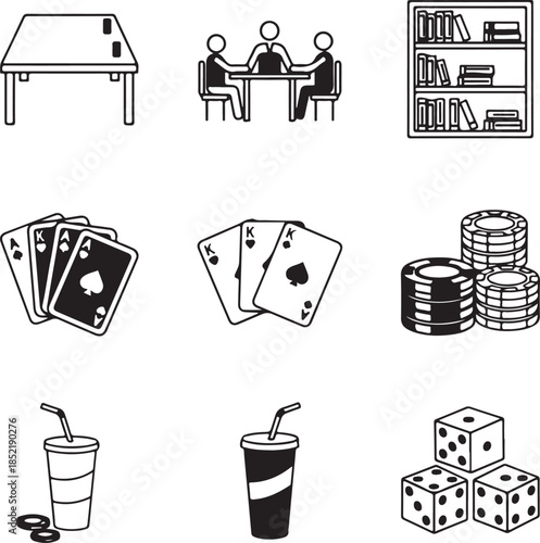 Casino and game table people