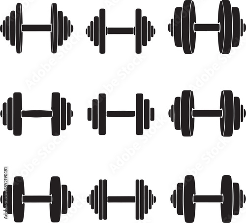 Dumbbell weight fitness exercise