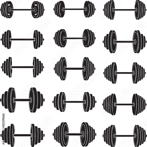Weightlifting barbell dumbbell