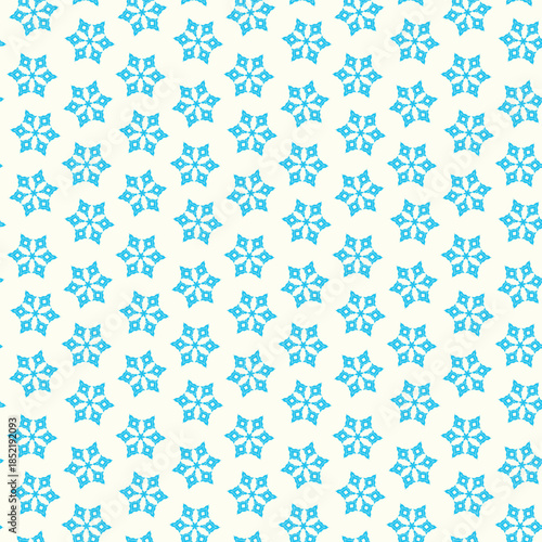 Winter seamless pattern with snowflakes, holiday background. Vector illustration for fabric, textile wallpaper, posters, gift wrapping paper. Christmas vector illustration. Falling snow.