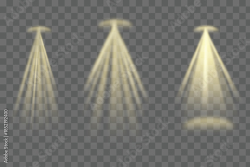 Three tassel fringe samples isolated on transparent background