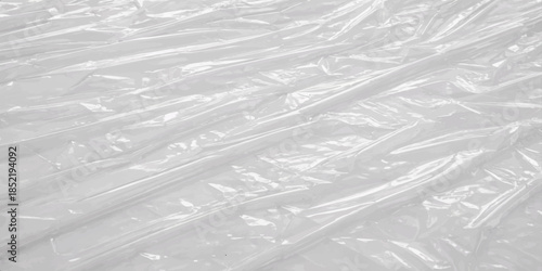 A closeup macro of frozen ice and white snow creates a textured blue winter pattern on the window surface during the cold Christmas season. Abstract white crystalized liquid pattern, white background 