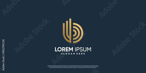 Letter B logo with modern creative concept Premium Vector part 6