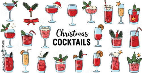 Festive Christmas cocktails for holiday parties and celebrations