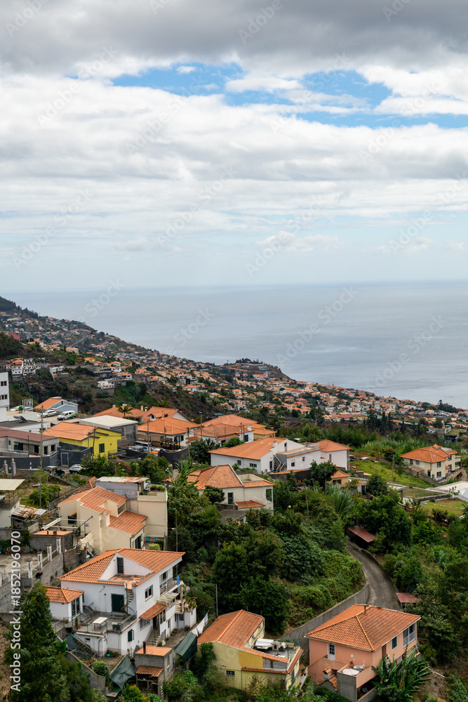 Obraz premium Hillside Townscape