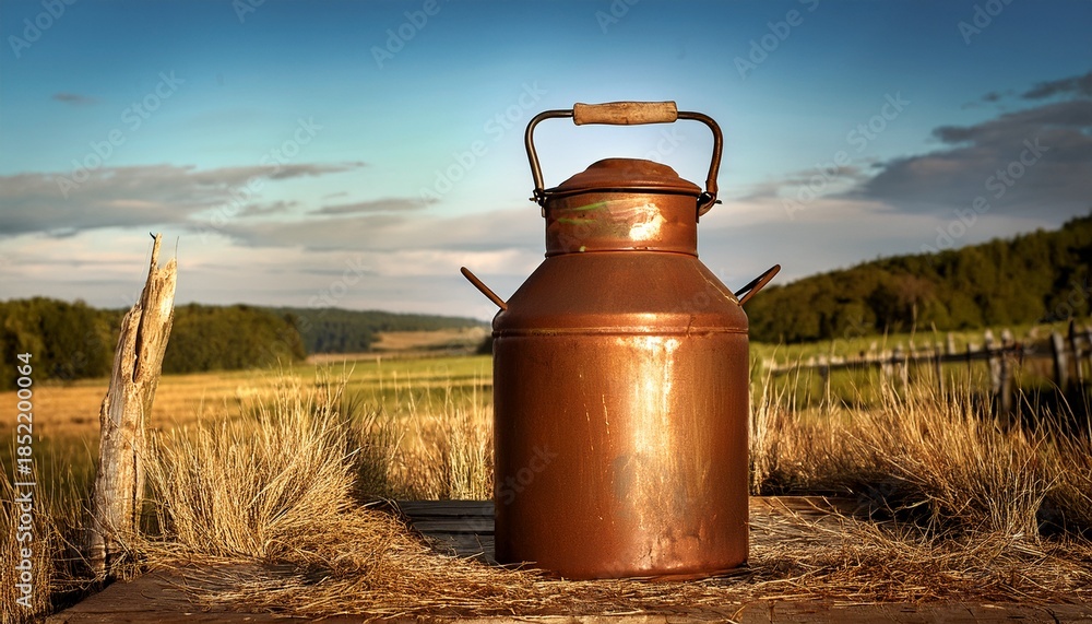 Obraz premium Old Rusty Milk Can