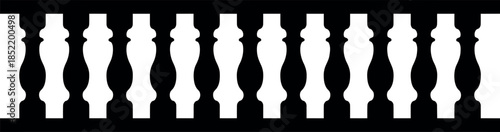 white balustrade railing decorative fence elements