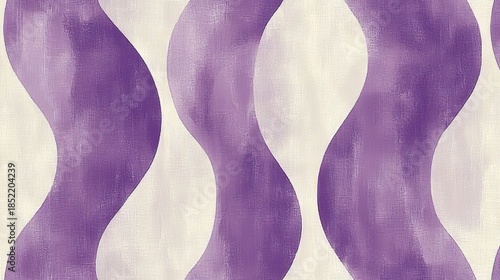 Purple and Cream Wavy Pattern for Textile and Wallpaper Design
