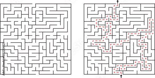 Simple Maze Game Illustration