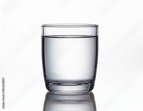 Wallpaper Mural empty glass of water isolated on a white background Torontodigital.ca