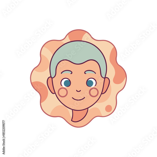 Mental health awareness calm mind concept illustration