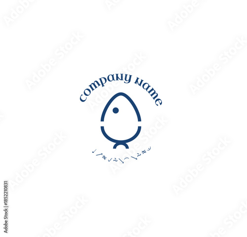 Minimal Fish Logo Icon for Seafood, Fishing Company and Ocean Brand Identity