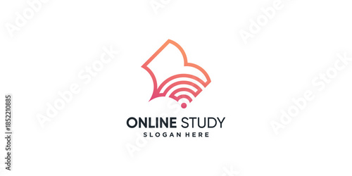 Logo for study with modern creative element concept Premium Vector part 7