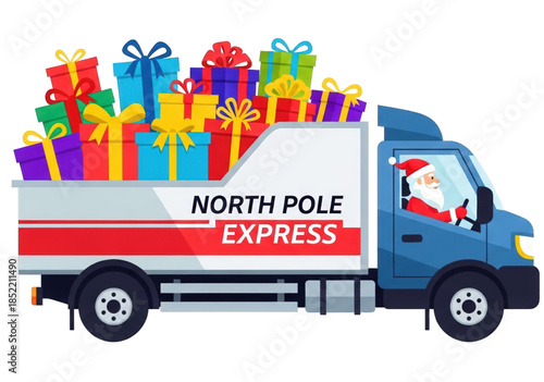 set of pizza labels, Christmas and snowman