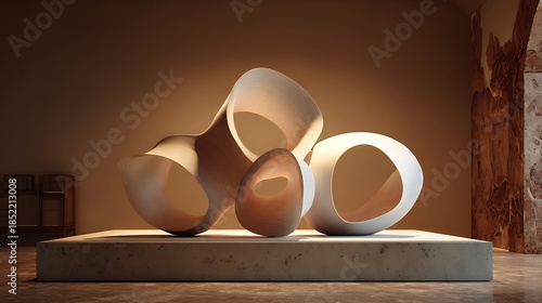 Traditional Chinese vase with eggs in a carton on a table