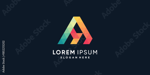 Creative letter logo collection with initial A Premium Vector part 4