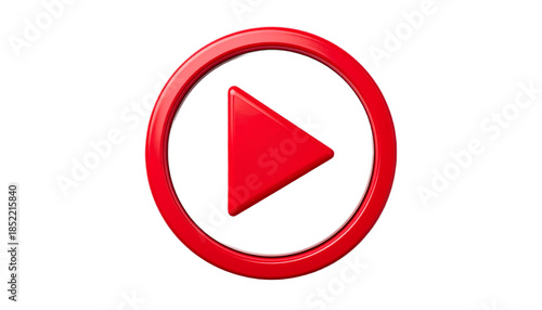 Flat play button icon