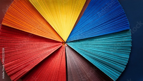 Colorful Abstract Sunburst Design With Pie Chart Elements