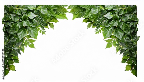 Elegant Greenery Corner Border For Design