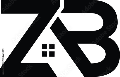 Vector ZB house logo
