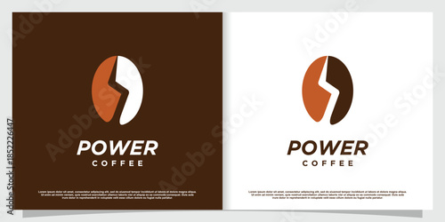 Coffee logo with creative element Premium Vector part 1
