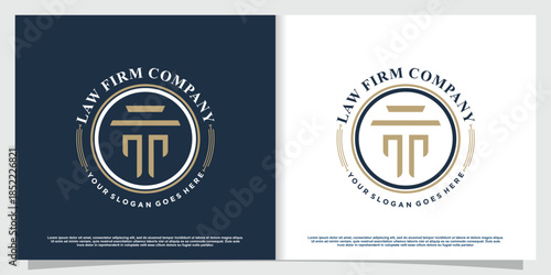 Lawyer logo with creative element style Premium Vector part 5