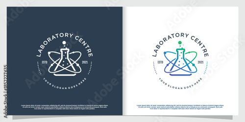 Labs logo with creative element style Premium Vector part 2