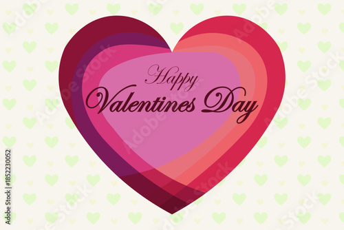 Happy Valentines Day Heart Design