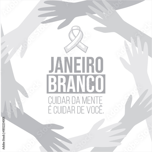 This January White Campaign art kit was created to promote mental health awareness and emotional well-being. Social media posts, printed materials, educational campaigns, schools, clinics, therapy off